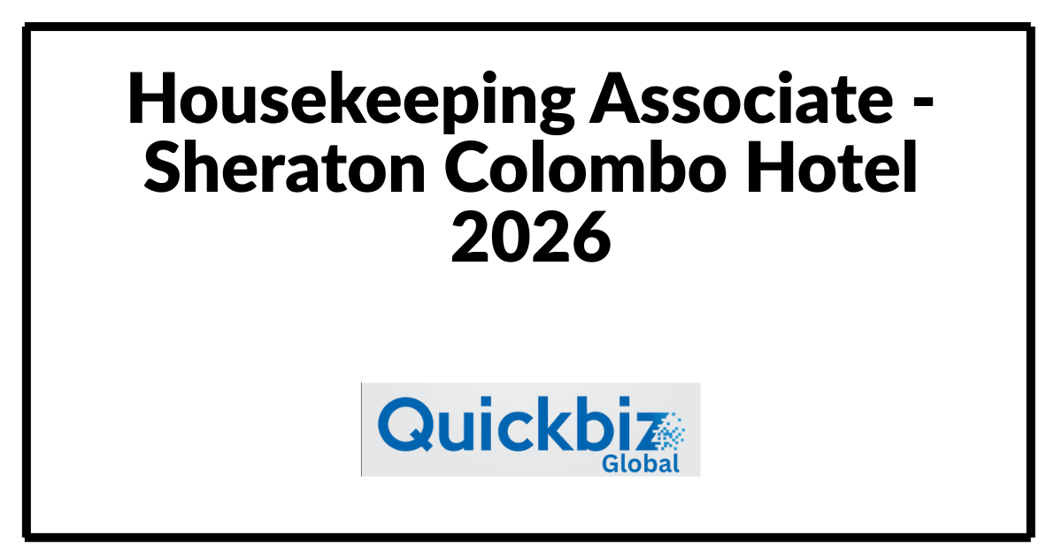 Housekeeping Associate - Sheraton Colombo Hotel 2026