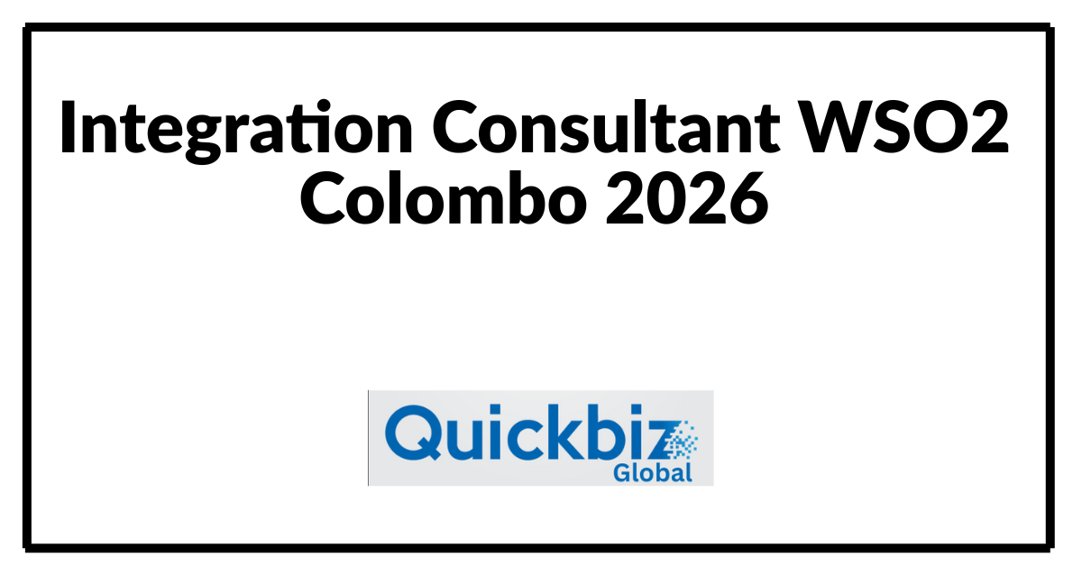 Integration Consultant WSO2 Colombo 2026