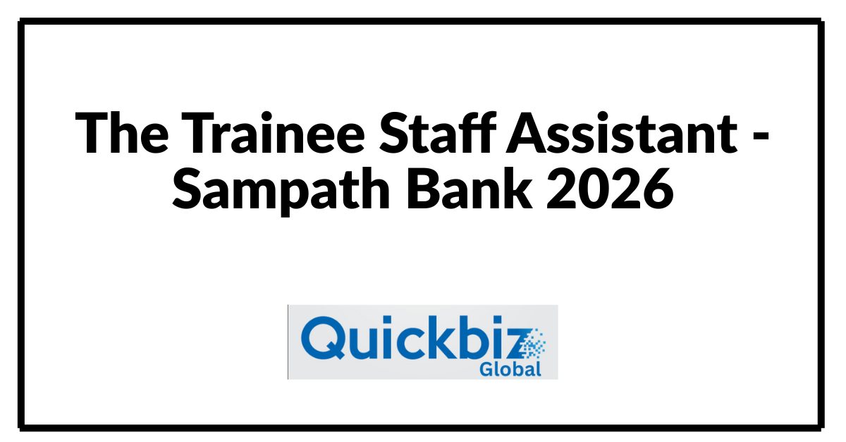 The Trainee Staff Assistant - Sampath Bank 2026