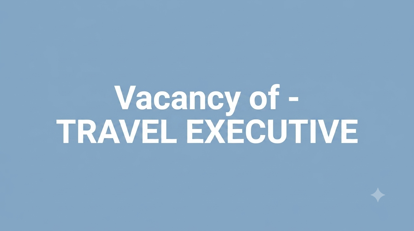 Travel Executive – Catch My Tour Pvt Ltd Full Time Job Vacancies in 2026