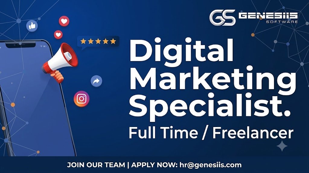 Full Time Digital Marketing Specialist – Genesiis Software Job Vacancies in 2026